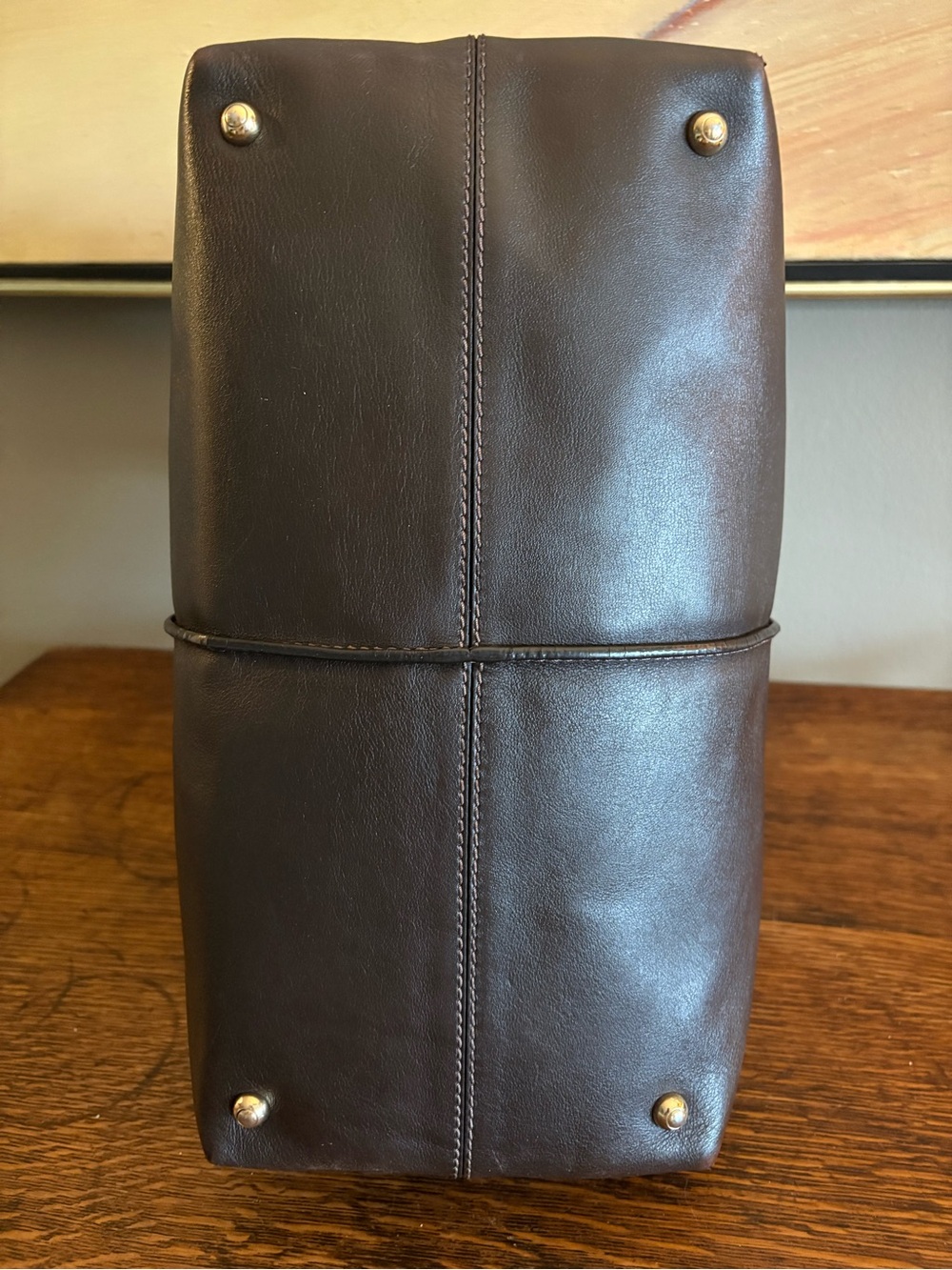 Tod’s D-Styling Leather Bauletto Satchel Bag - Chocolate Brown (Excellent) CoA - Picture 7 of 17
